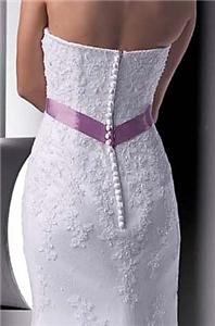 mermaid wedding gown with sash